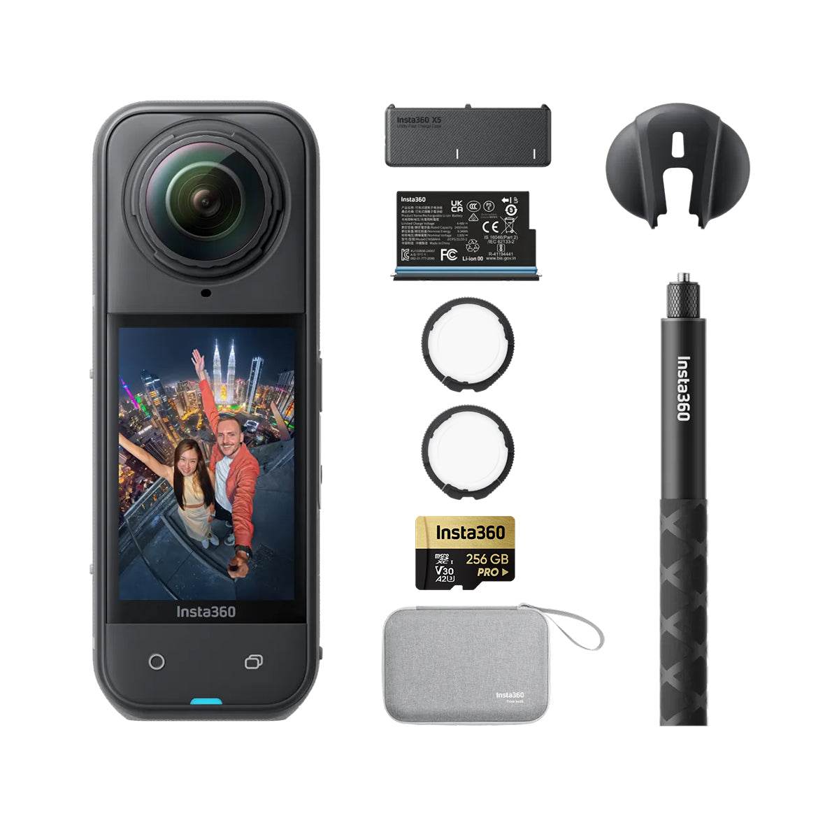 Insta 360 X5 | Essentials Bundle + 256 GB MicroSD.