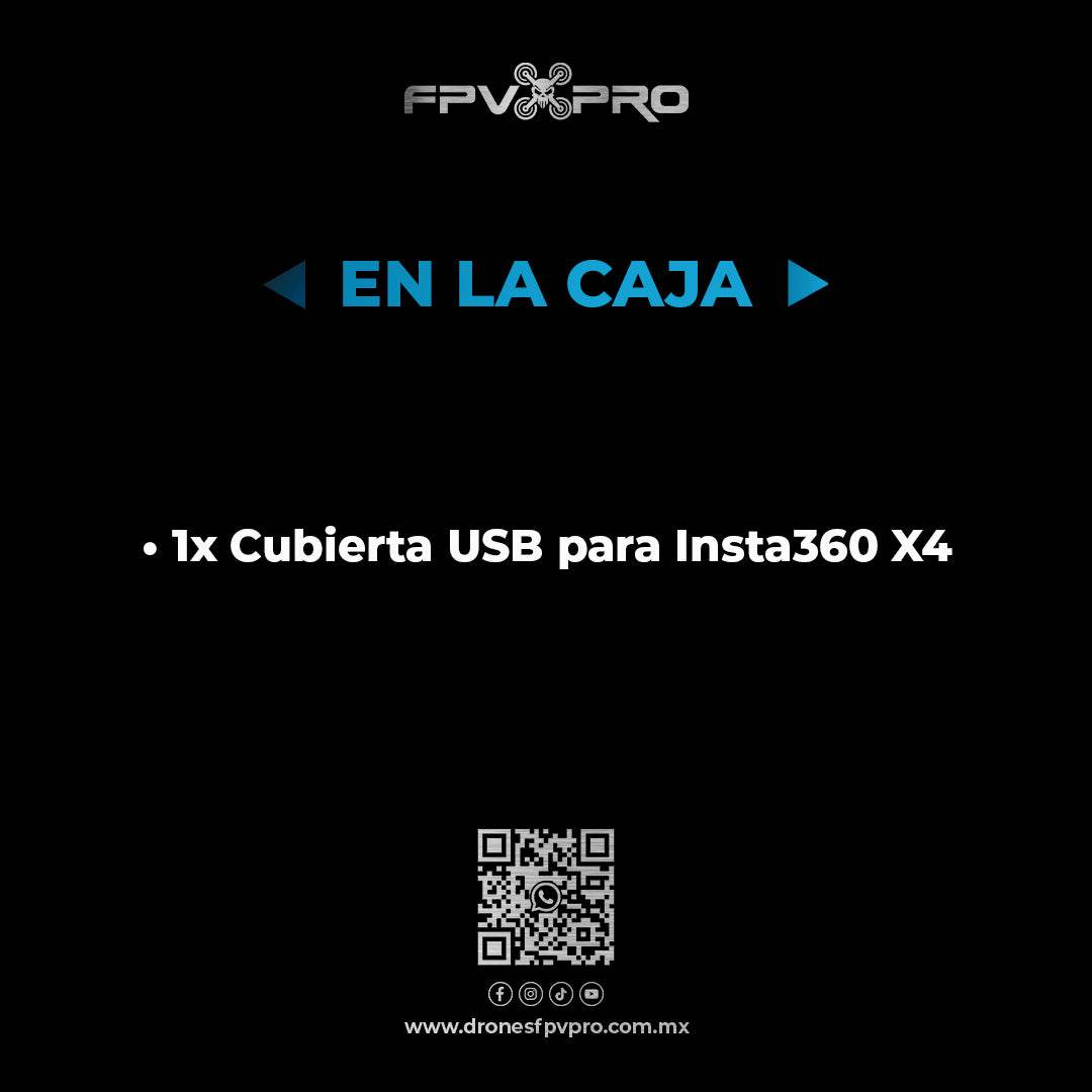 Cubierta USB | Insta360 X4 - Fpv Pro Robotics