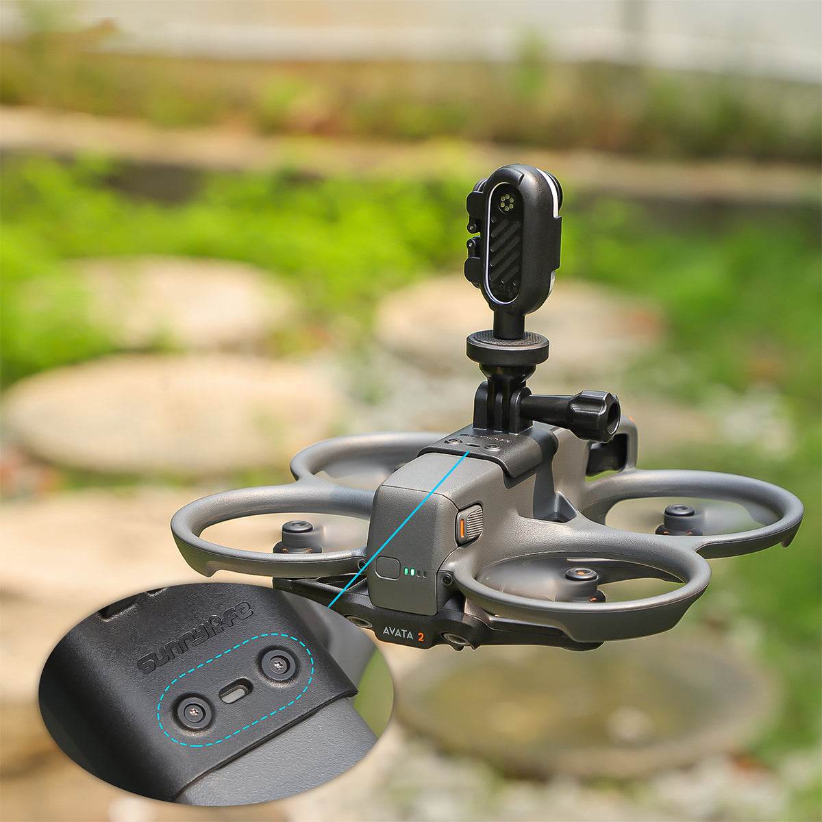 Soporte para cámara de acción en dron | Avata 2 | Insta360 GO3