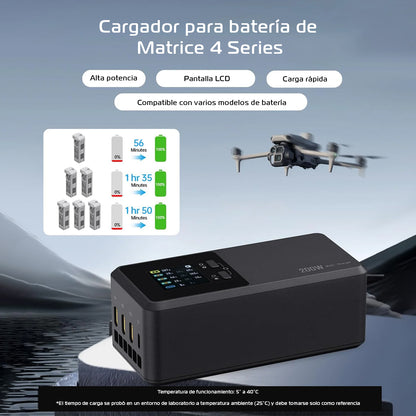 200W Cargador Múltiple de Batería | Matrice 4 Series