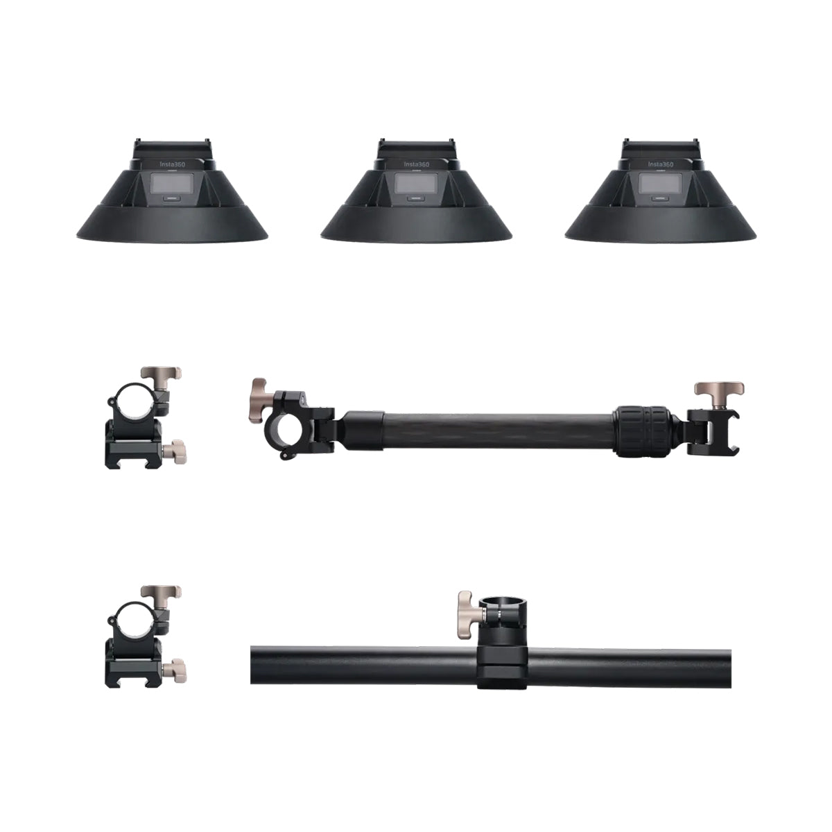 Soporte eléctrico de ventosa doble/triple para coche | Insta360