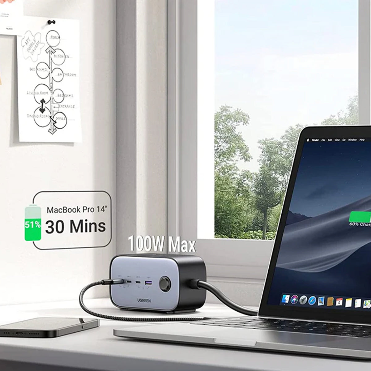 Multicontacto DigiNest Pro de 100W | Ugreen