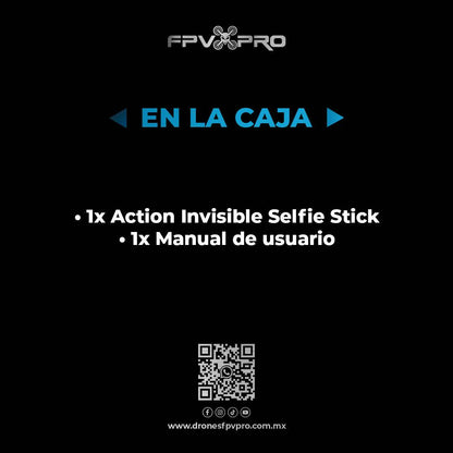 Action Invisible Selfie Stick 100cm | Insta360 - Fpv Pro Robotics