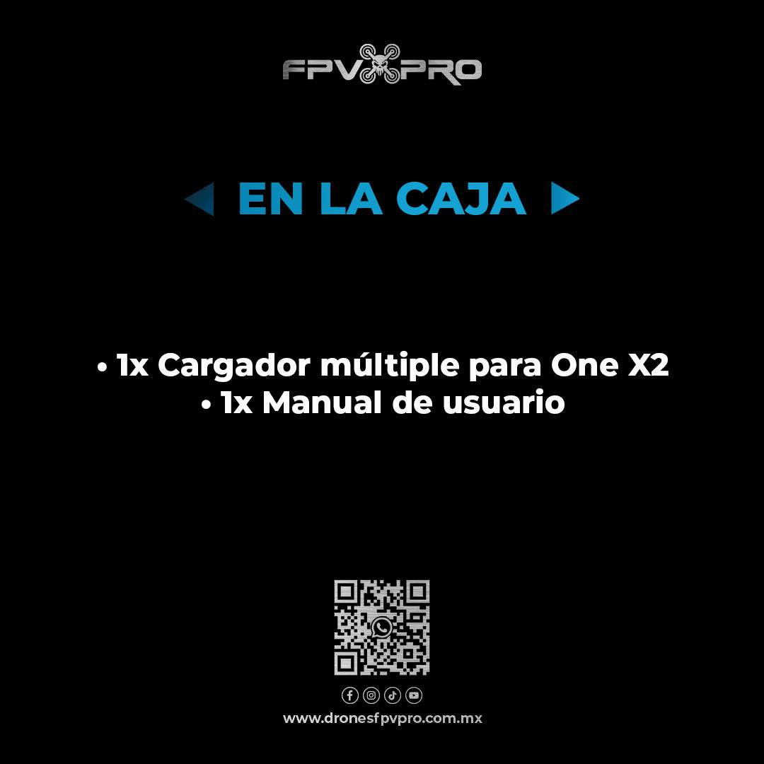 Cargador Multiple Ultra Rápido Para Batería Insta360 One X2 - Fpv Pro Robotics
