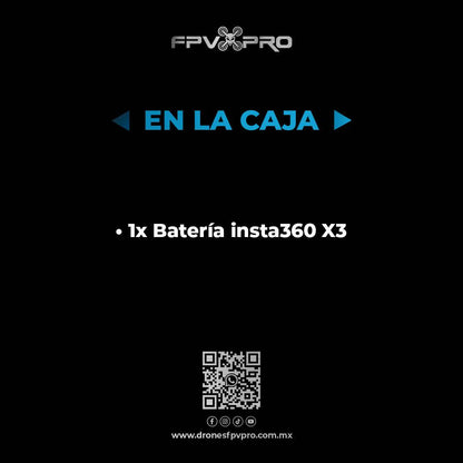 Batería | Insta360 X3 - Fpv Pro Robotics