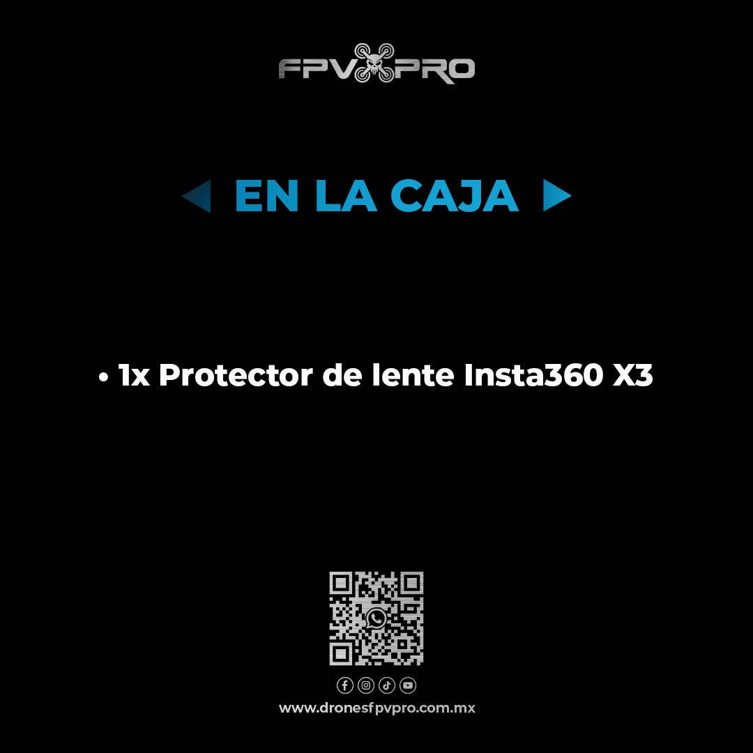 Protector De Lente | Insta360 X3 - Fpv Pro Robotics