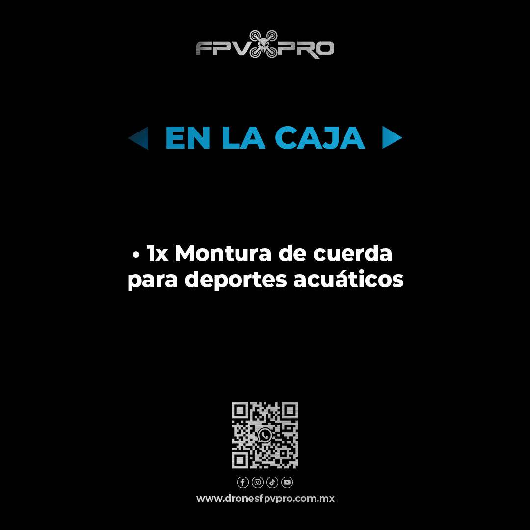 Montura de Cuerda para Deportes Acuáticos | Insta360 X3 - Fpv Pro Robotics