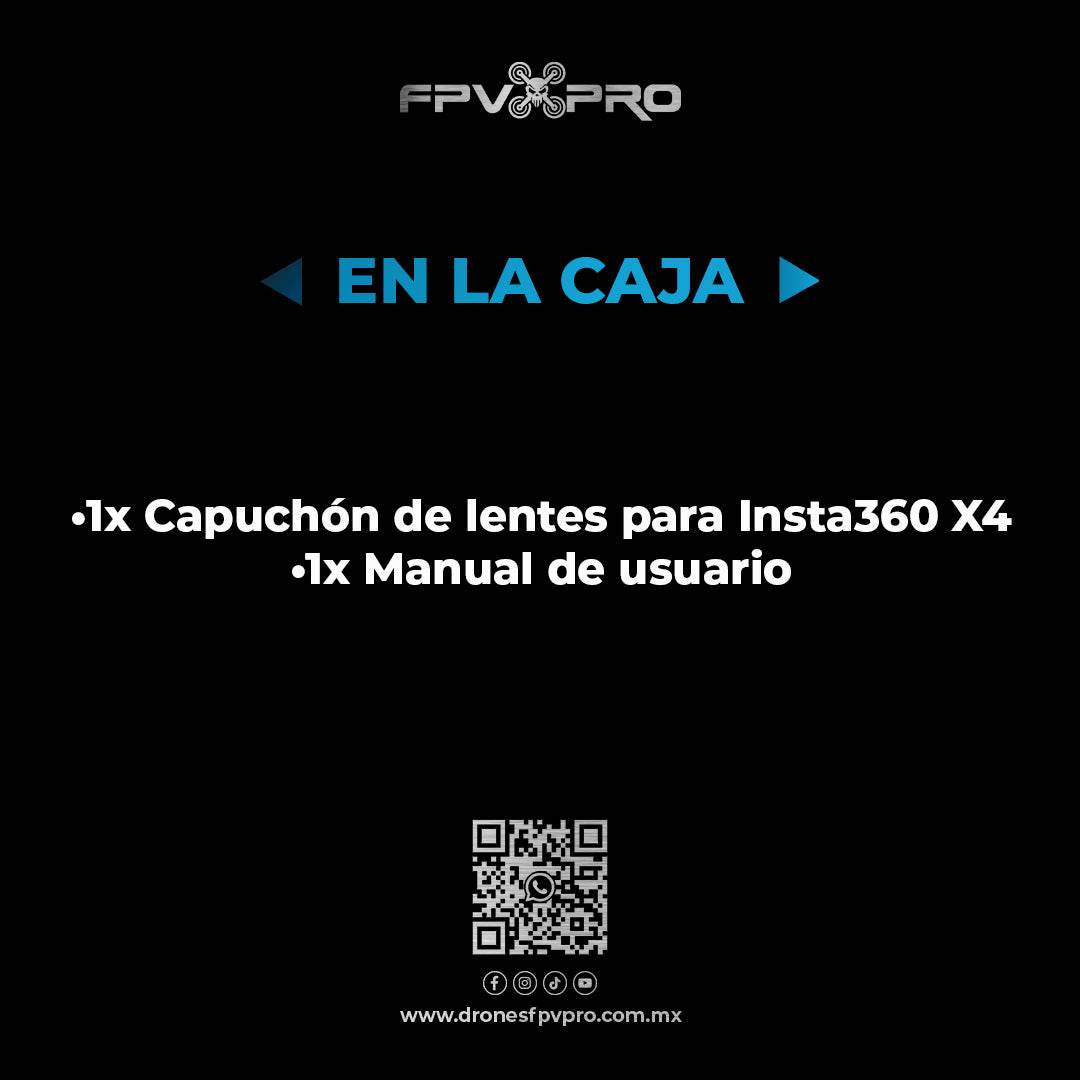 Capuchón Protector De Lente | Insta360 X4 - Fpv Pro Robotics