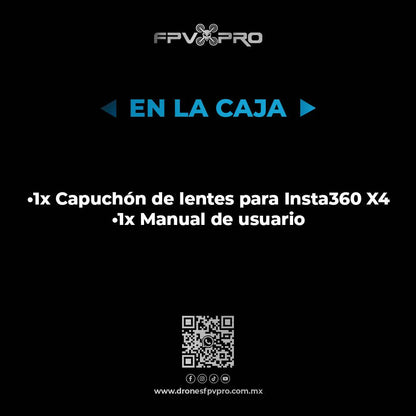 Capuchón Protector De Lente | Insta360 X4 - Fpv Pro Robotics